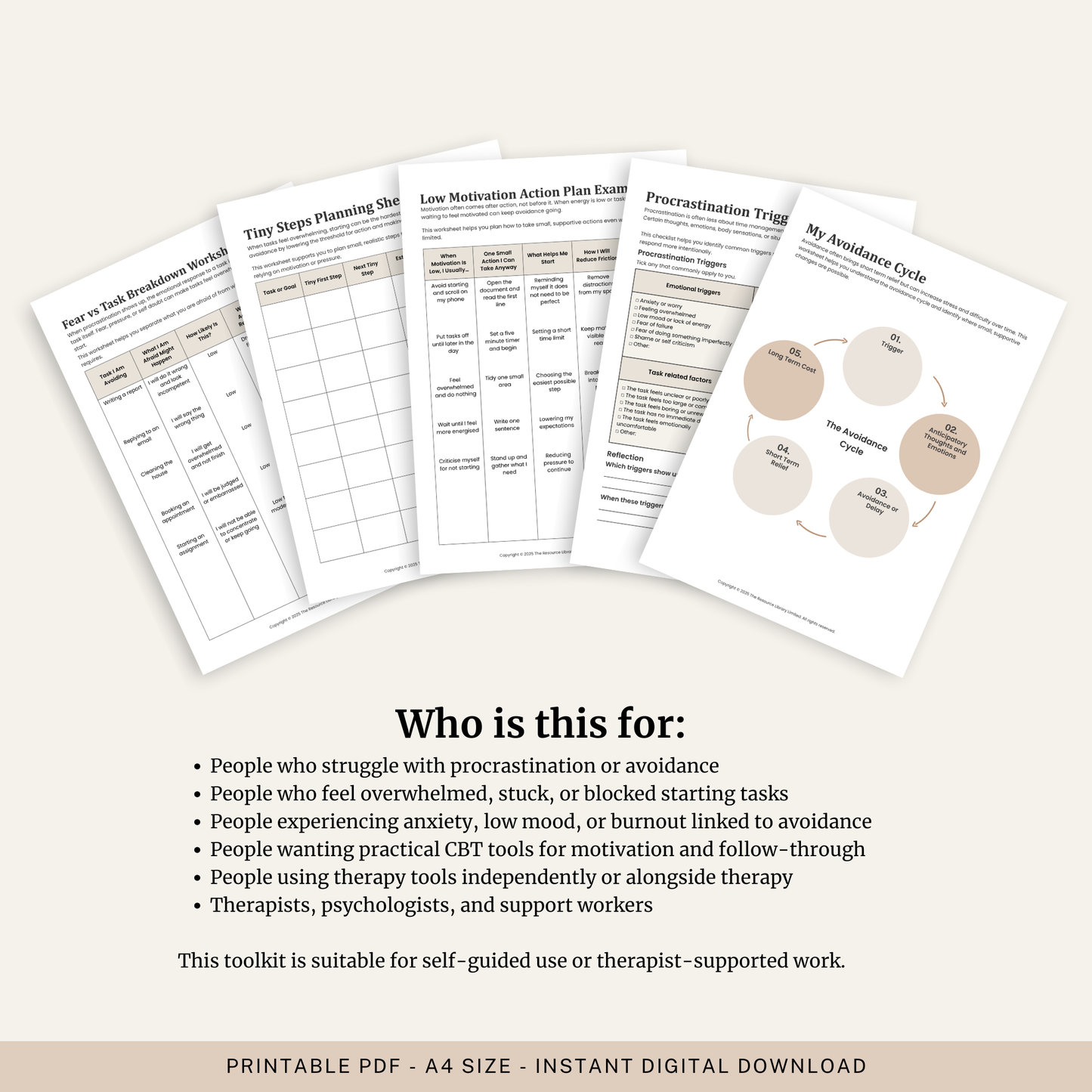Procrastination and Avoidance Toolkit
