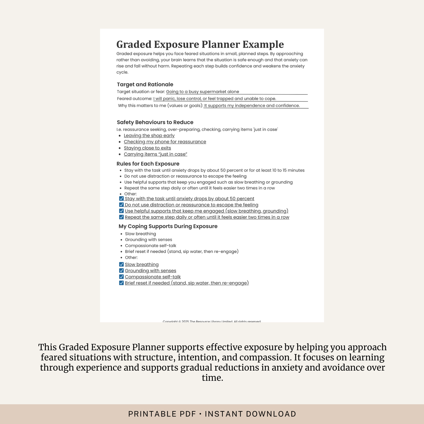 Graded Exposure Planner