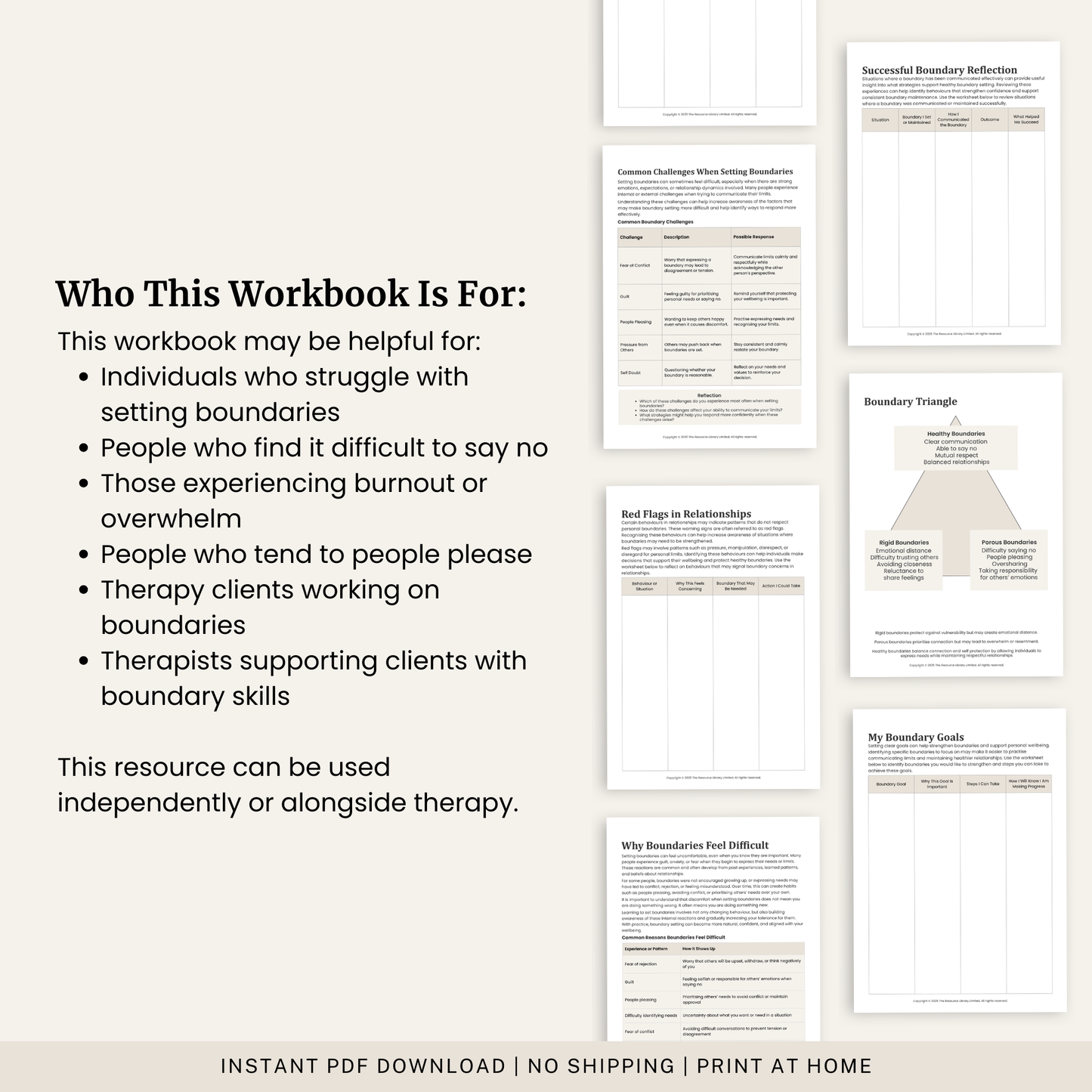Healthy Boundaries Workbook