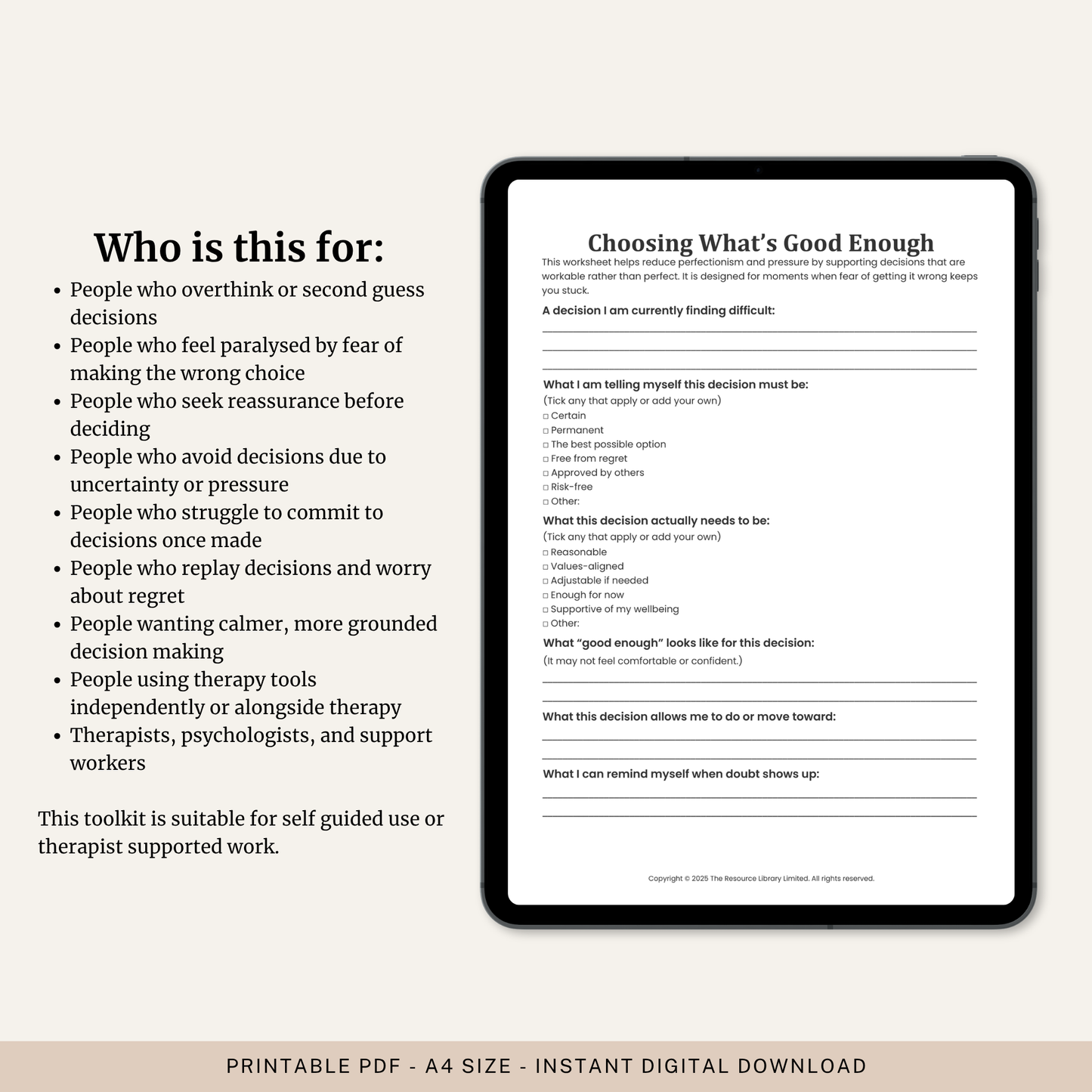Decision Making and Mental Clarity Toolkit