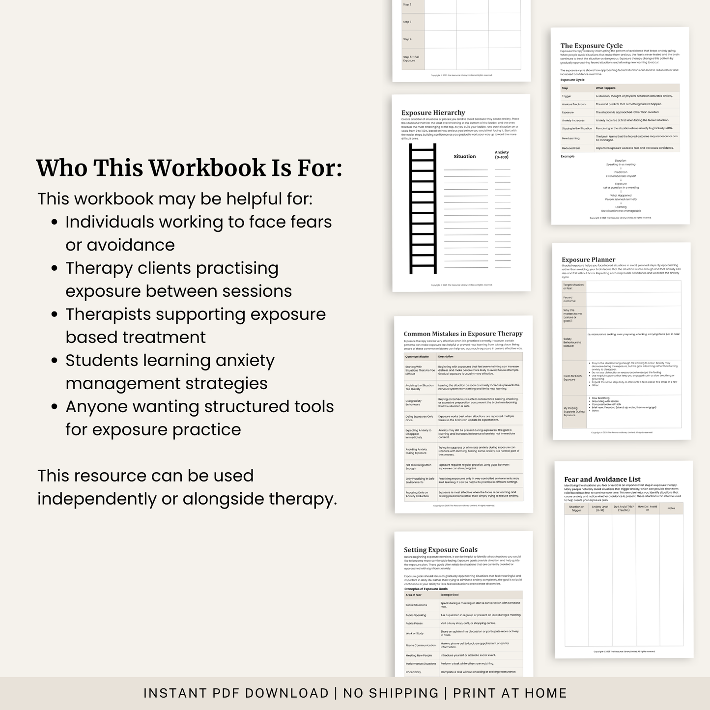 Exposure Therapy Workbook