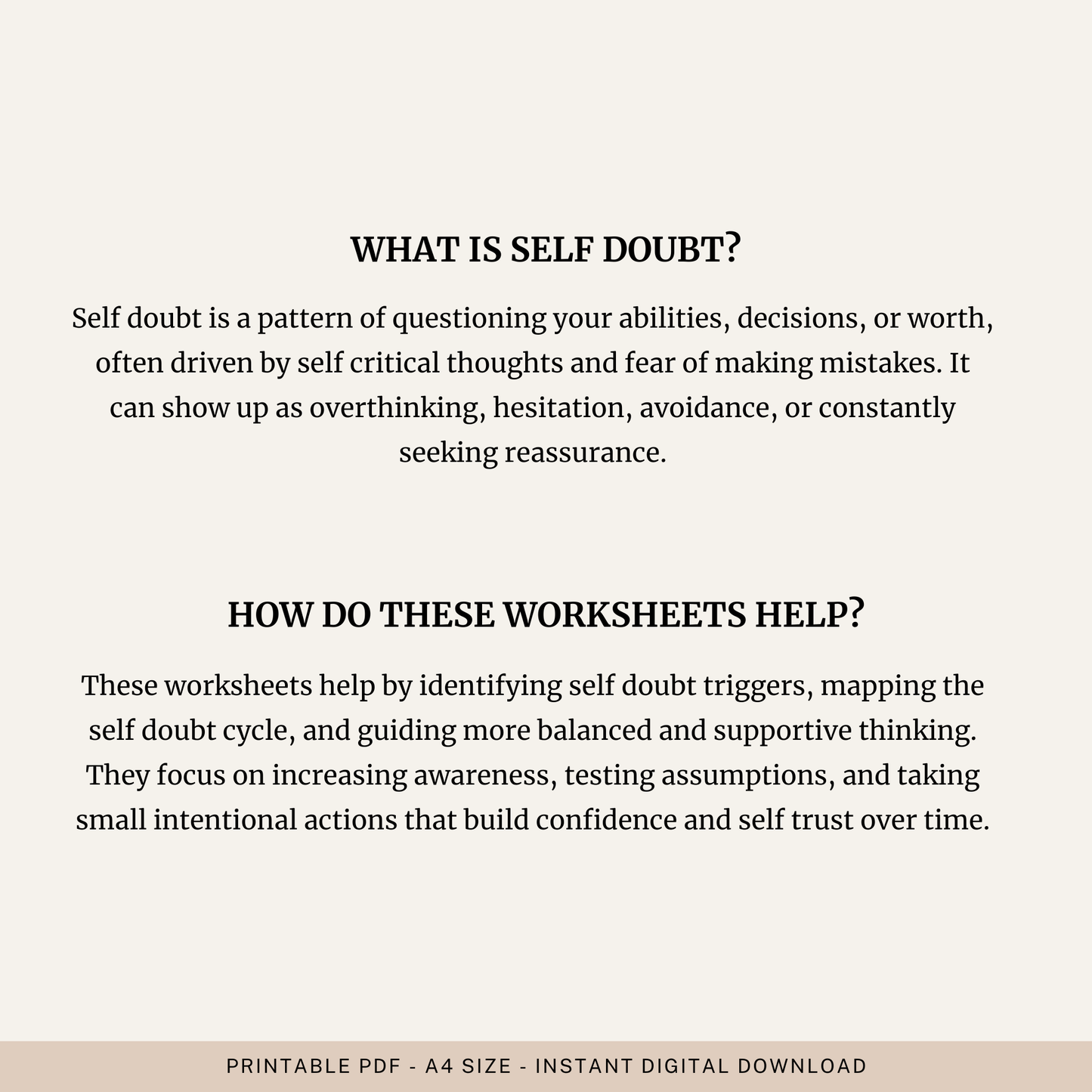 Self Doubt Toolkit