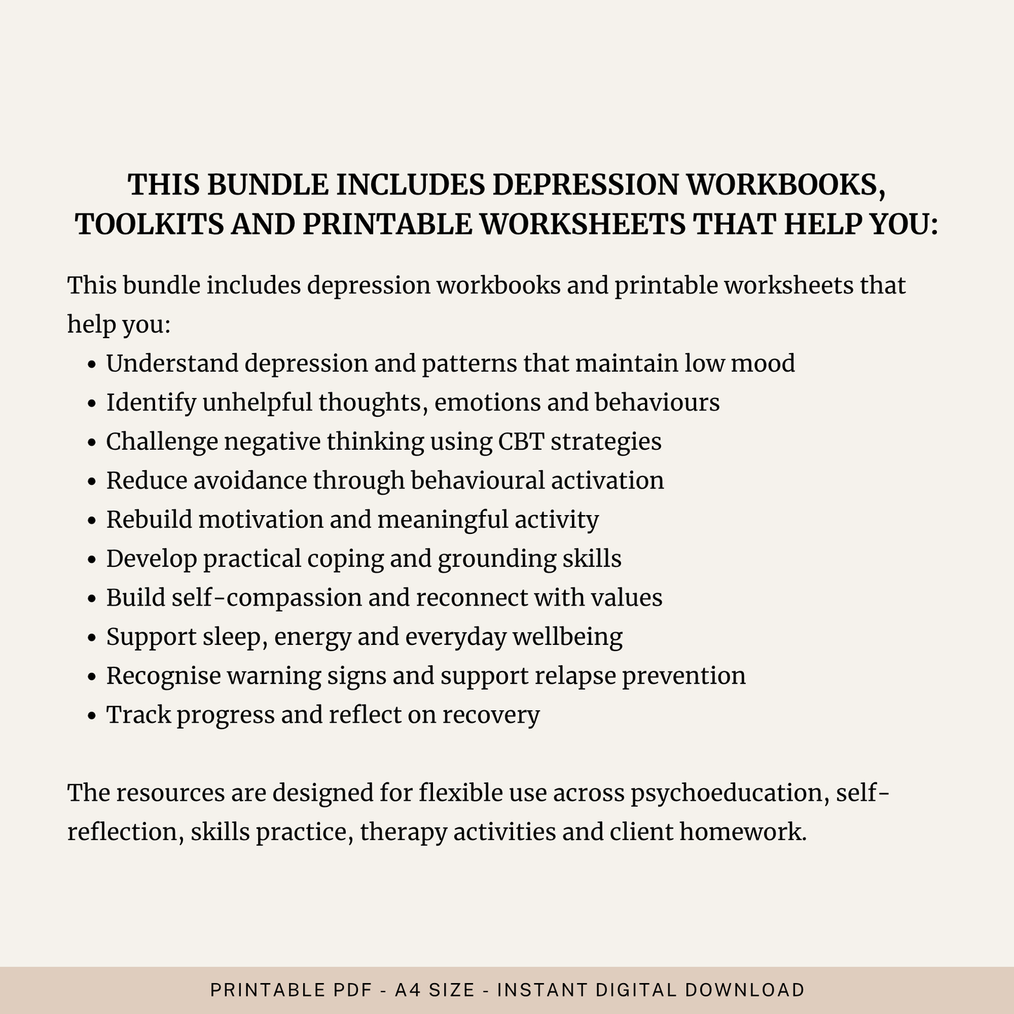 Complete Depression Bundle