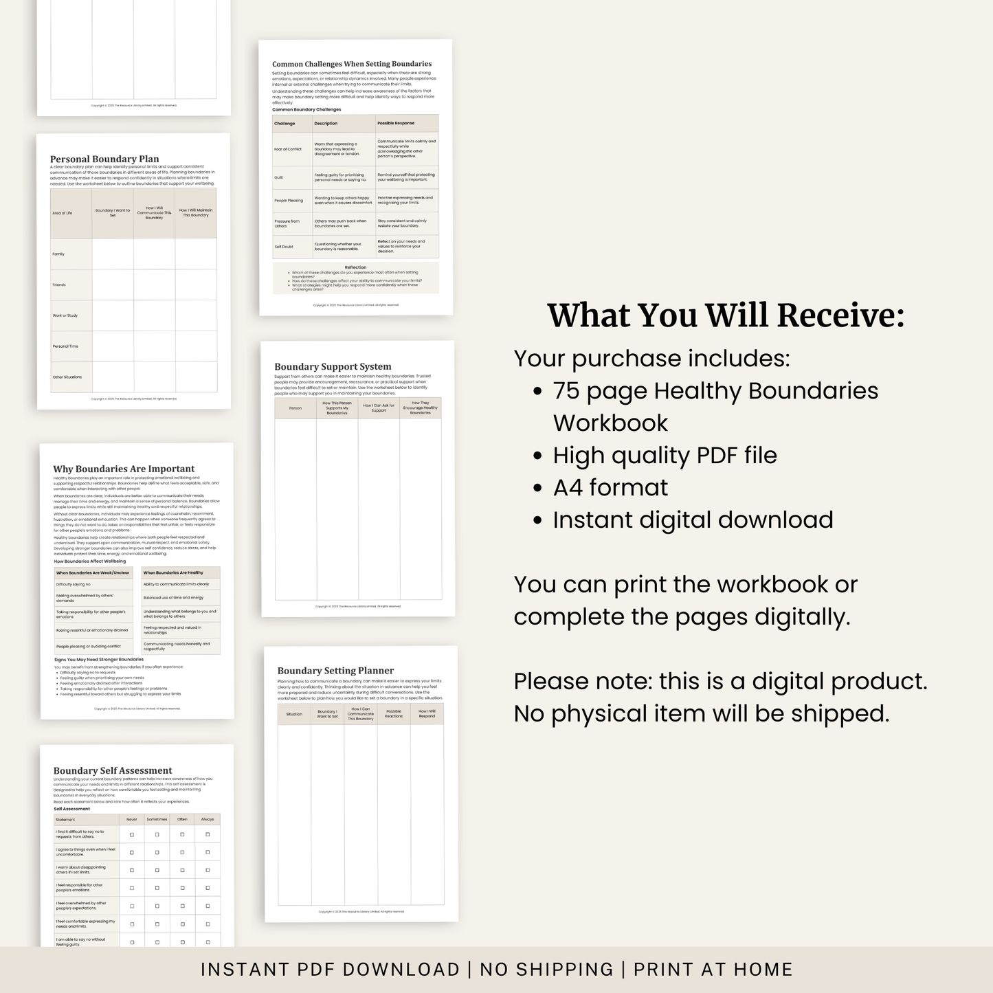 Healthy Boundaries Workbook