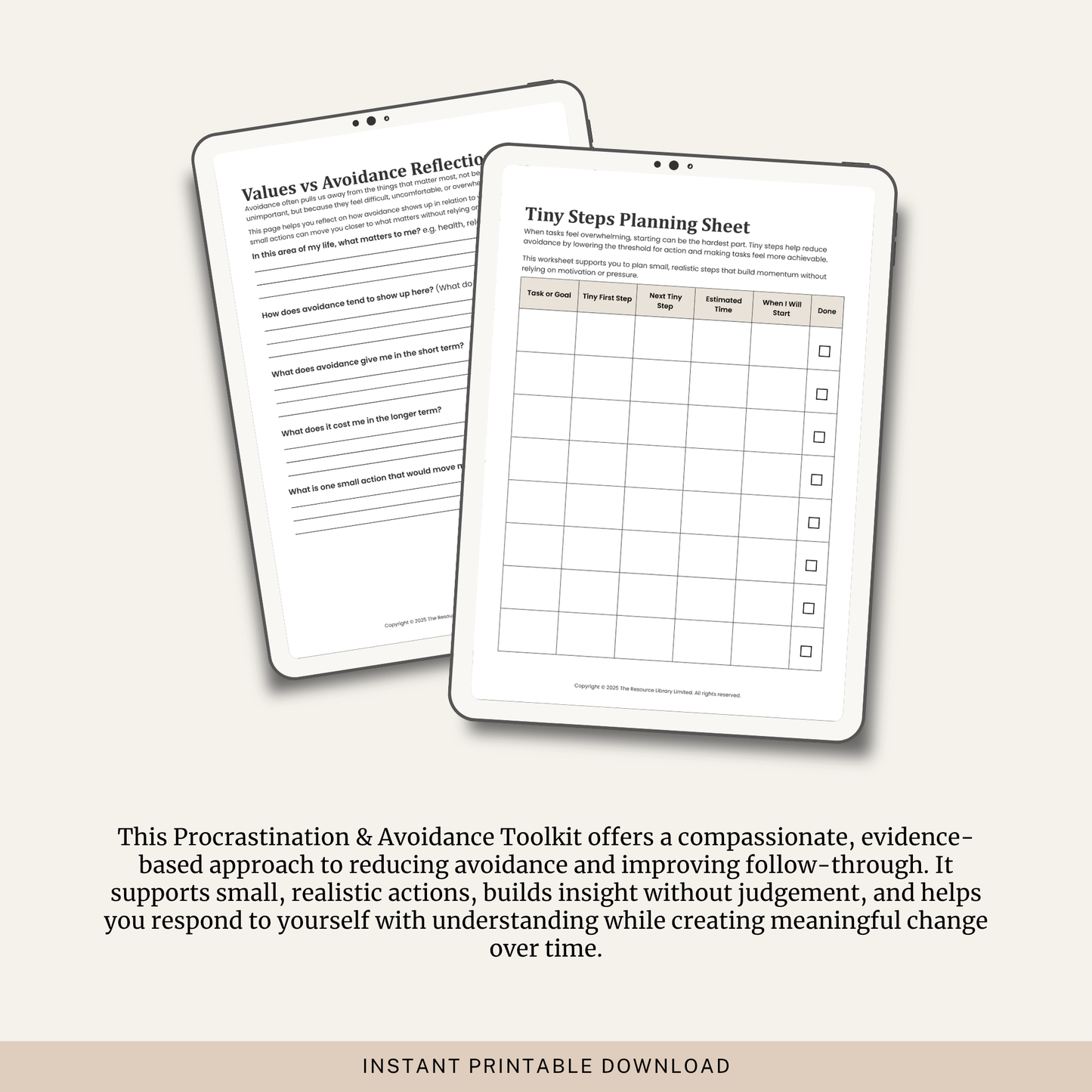 Procrastination and Avoidance Toolkit