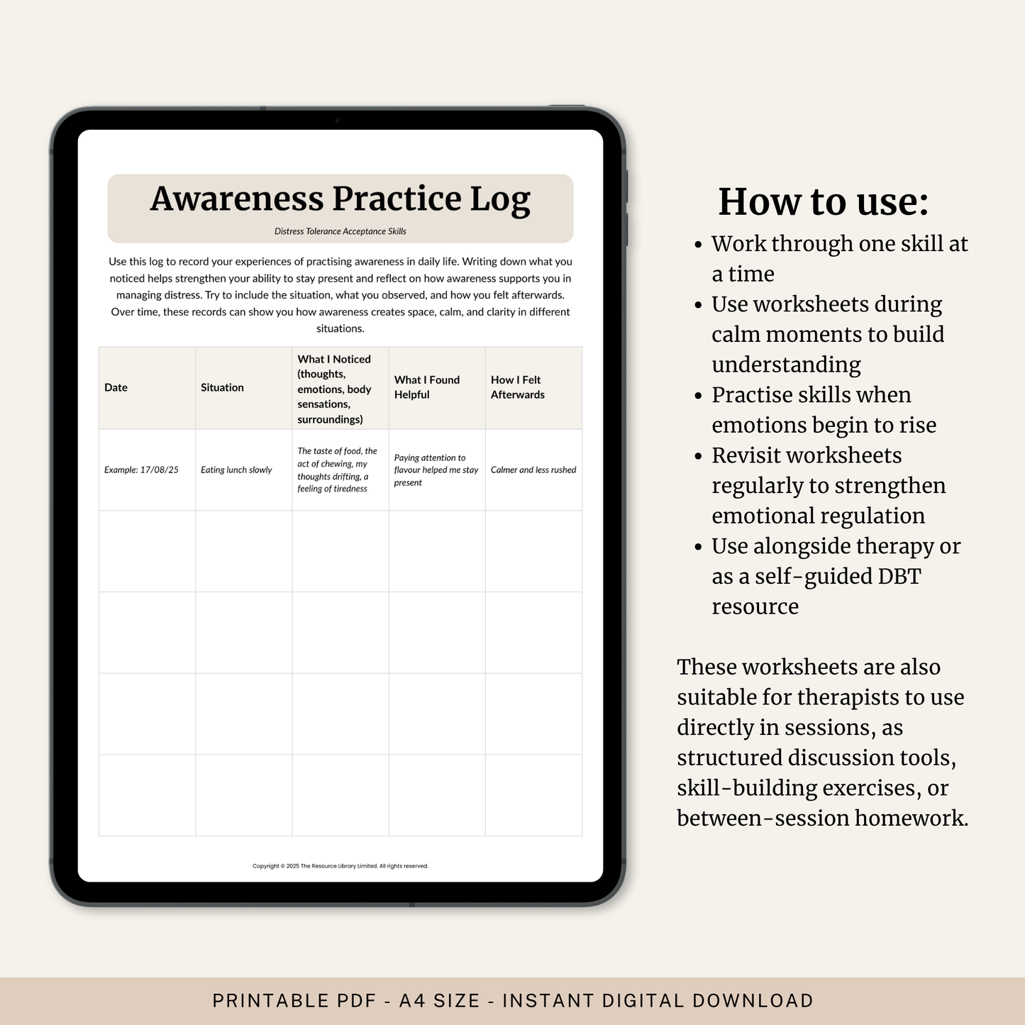 DBT Emotion Regulation Toolkit