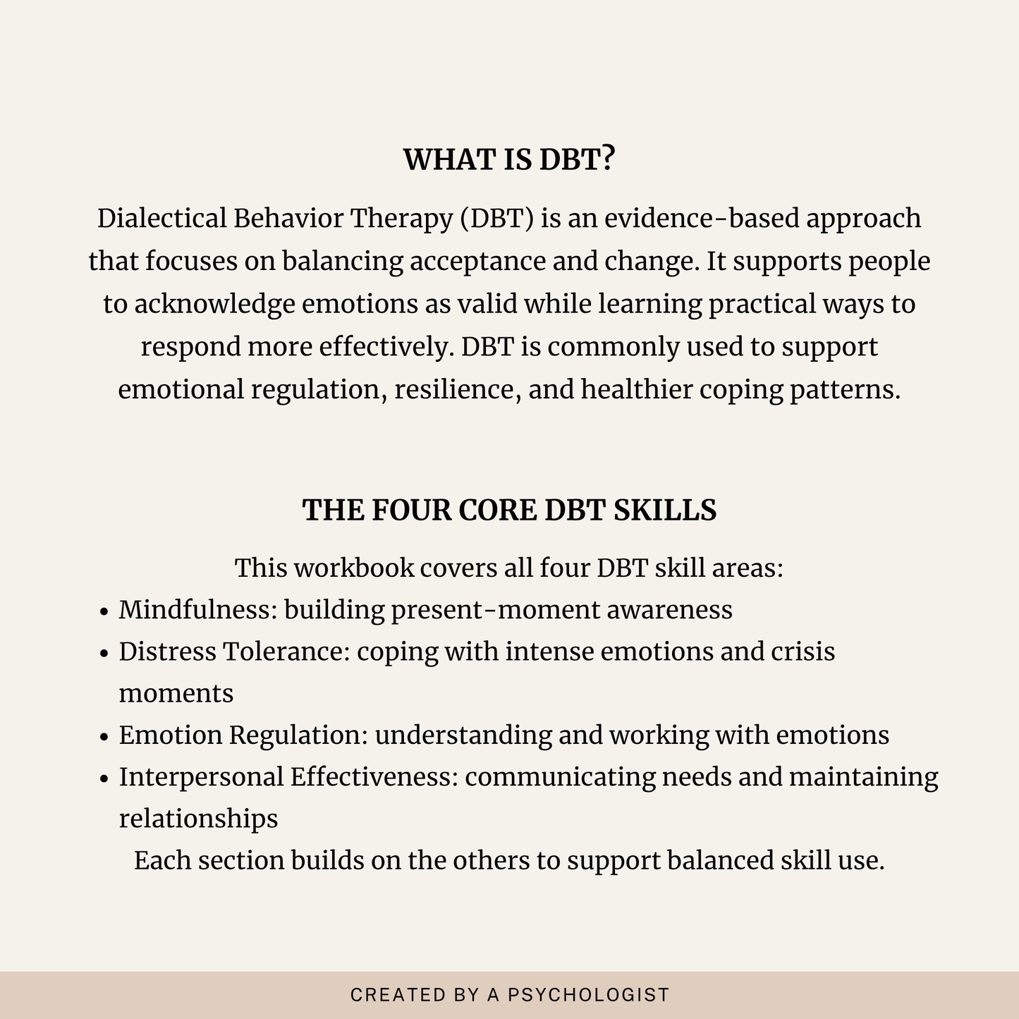 DBT Skills Workbook