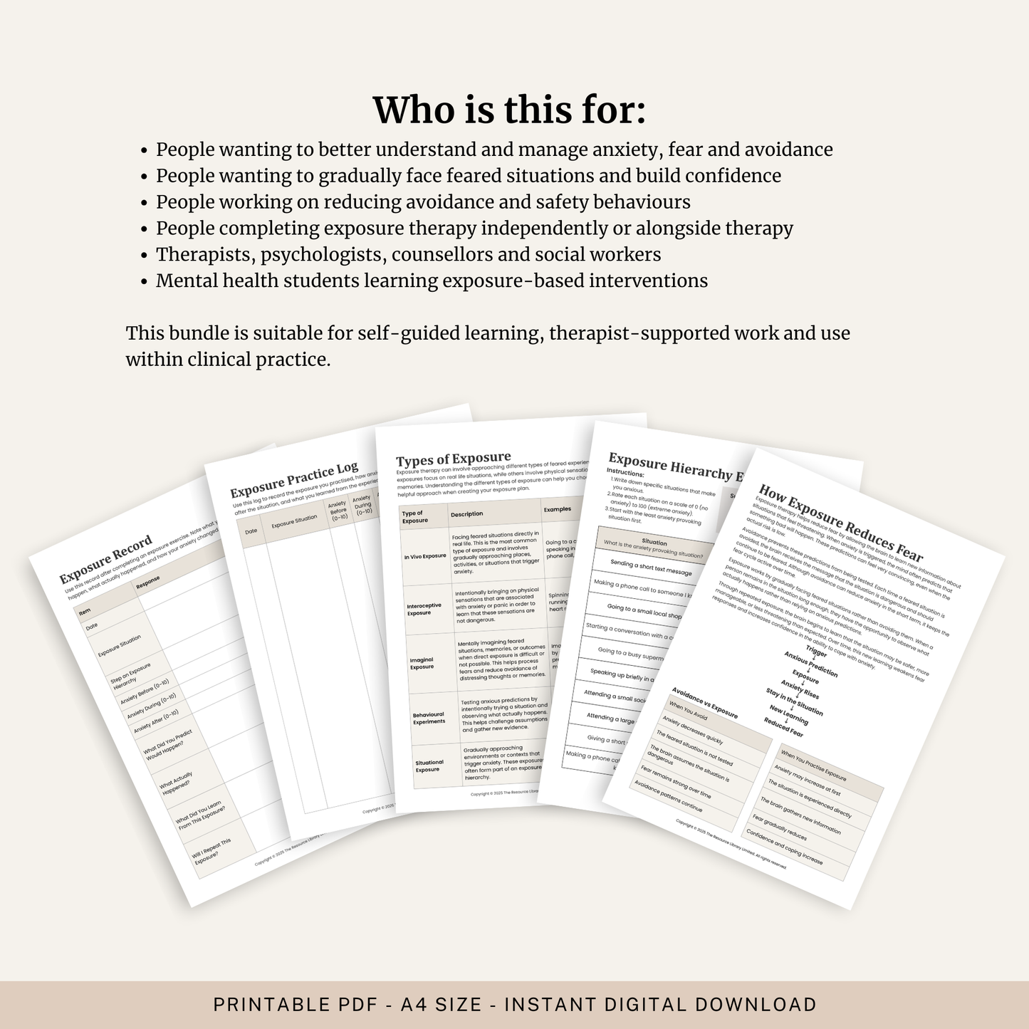 Complete Exposure Therapy Bundle