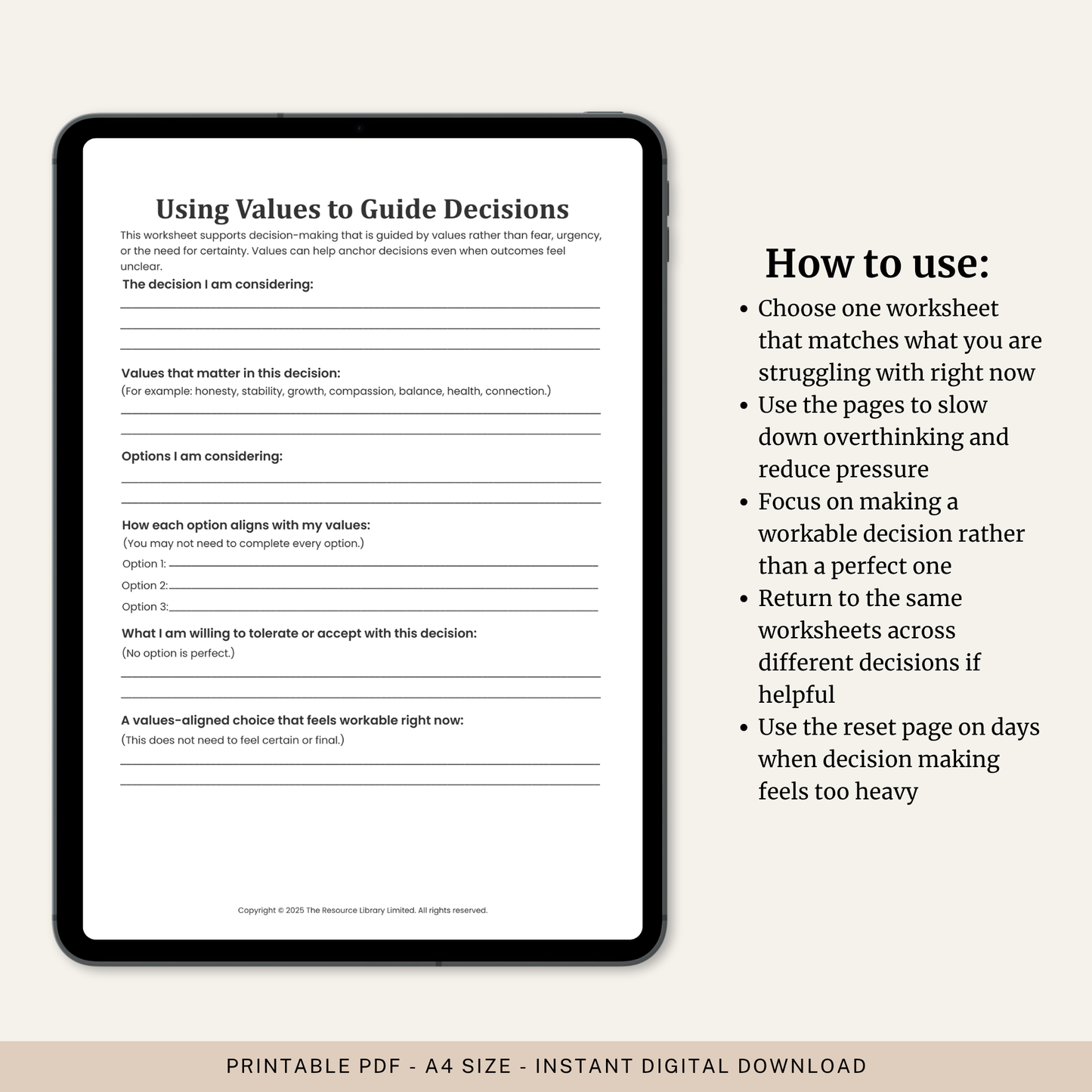 Decision Making and Mental Clarity Toolkit