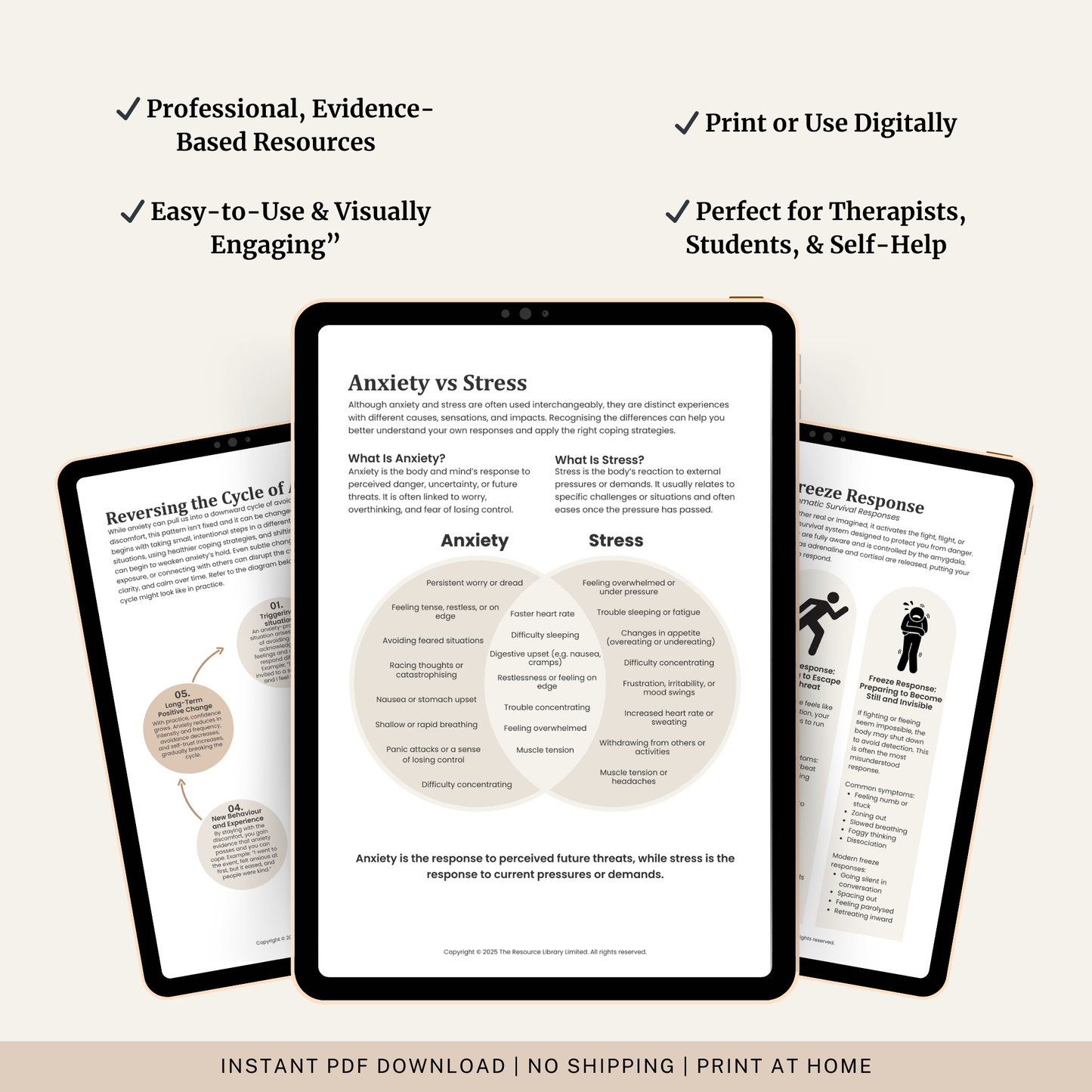 Understanding Anxiety Workbook