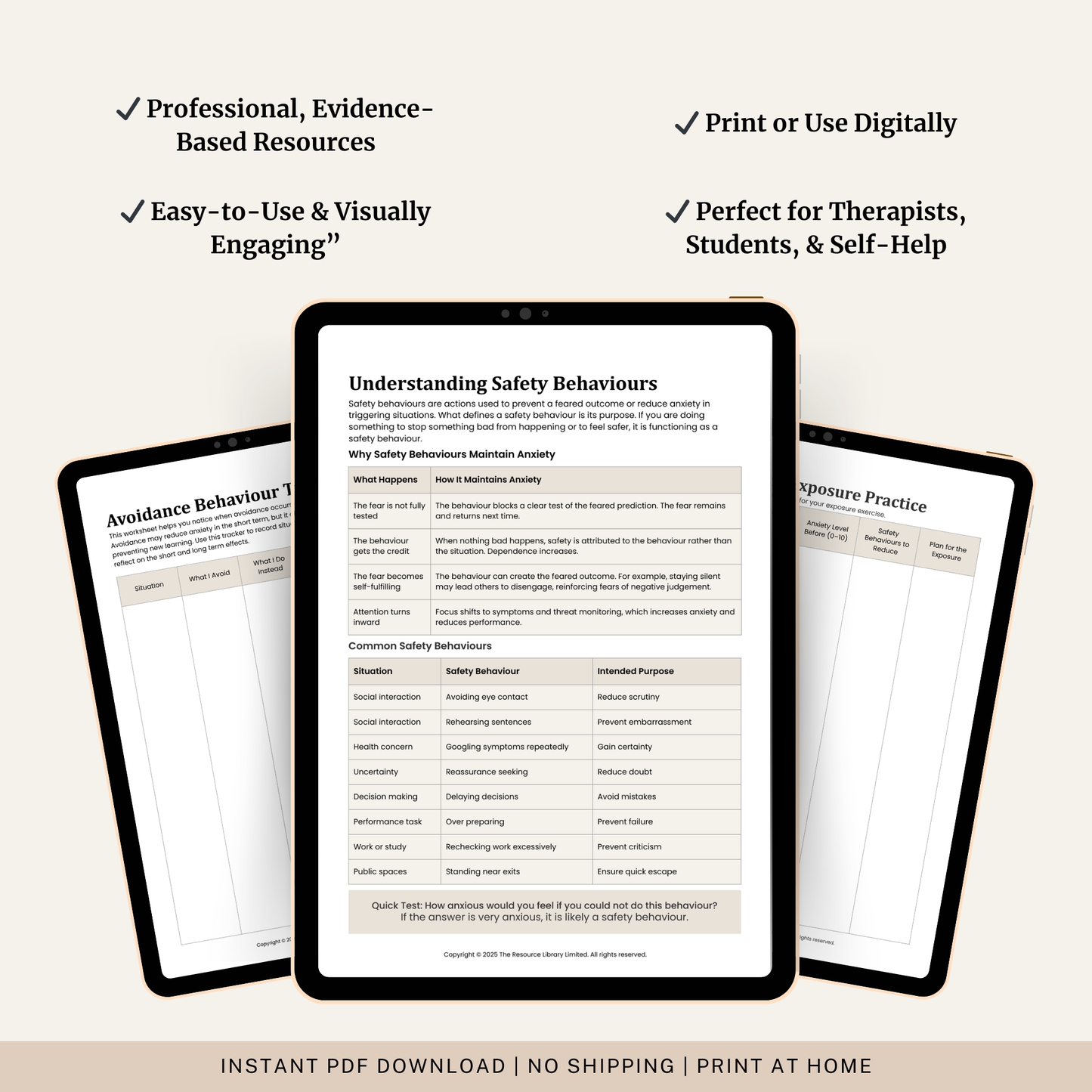 Exposure Therapy for Anxiety Workbook