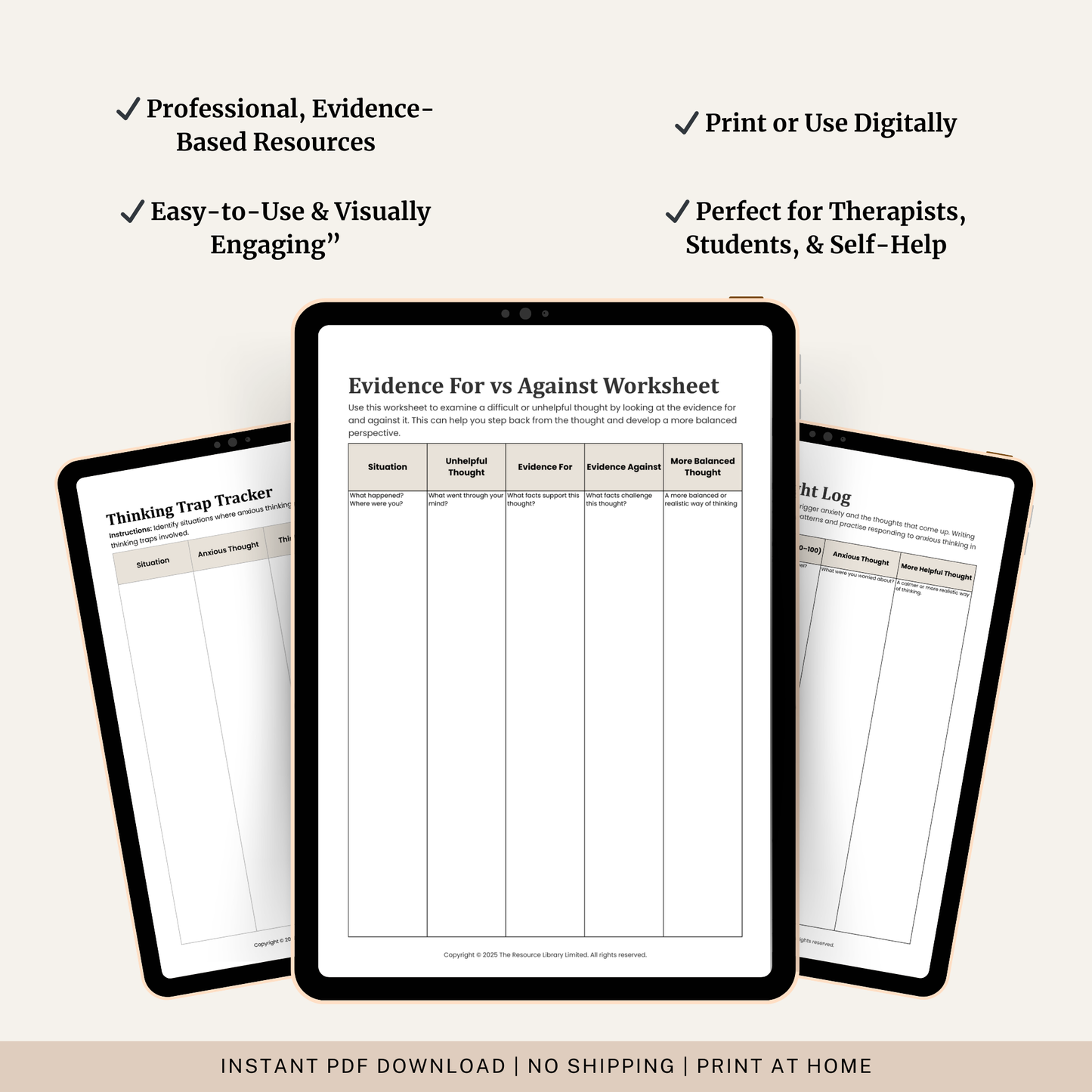 CBT for Anxiety Workbook