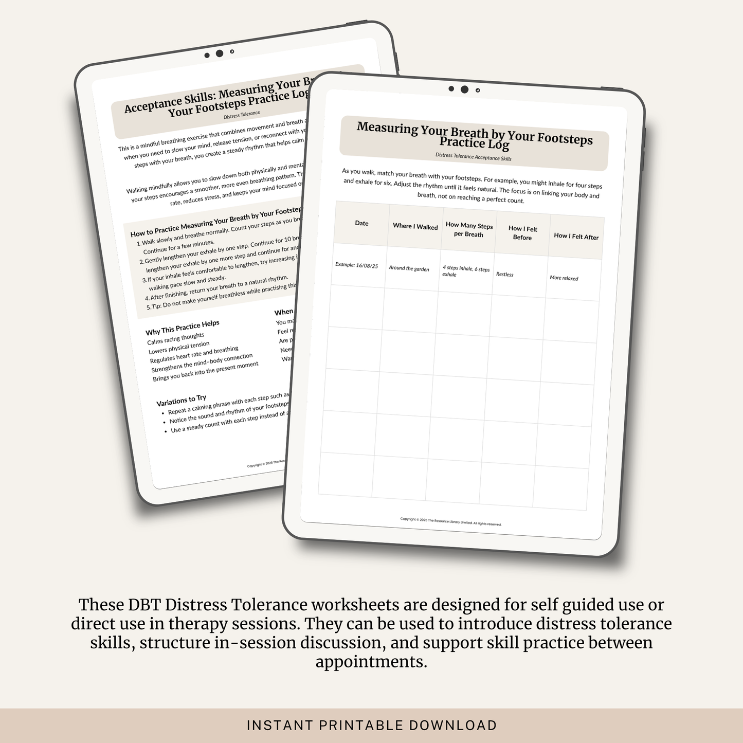DBT Distress Tolerance Toolkit