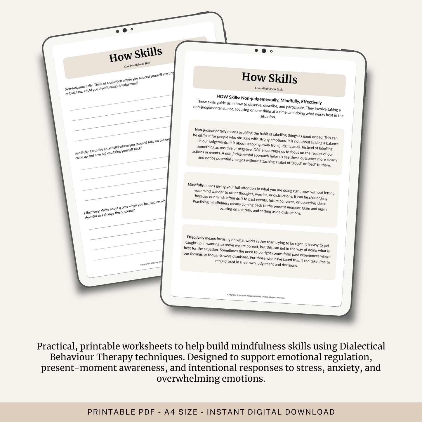 Mindfulness DBT Skills Toolkit